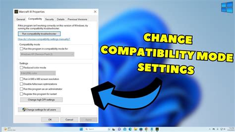 Open Your Application in Compatibility Mode
