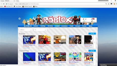Open the Official Roblox Website