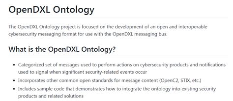 OpenDXL Ontology