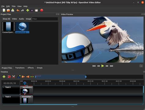 Image of OpenShot Video Editor Interface