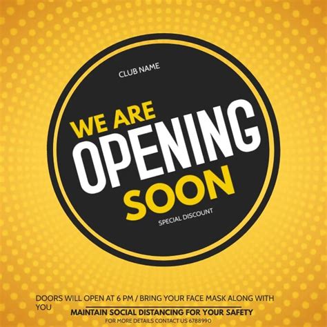 Opening Soon Flyer Template