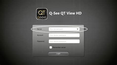 Opening and using the QT View app