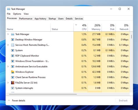 Opening the Windows 11 Task Manager
