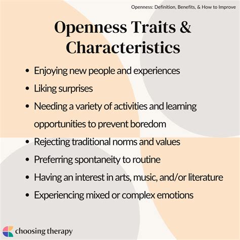 Openness to Experience trait