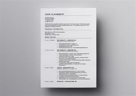 Openoffice Functional Resume Template