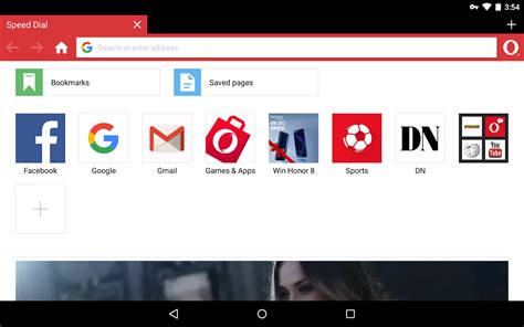 Opera Mini Handler web Browser App particular