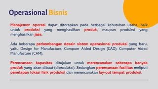 Operasional Bisnis