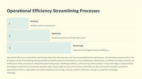 Operational Efficiency