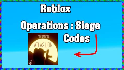 Operations Siege Roblox Codes
