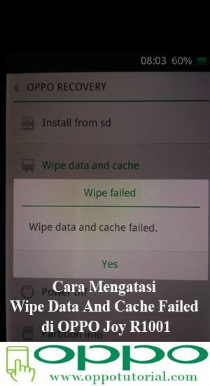 Oppo R1001 Wipe Data And Cache Failed Solution