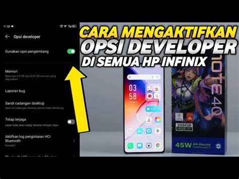 Tampilan menu Opsi Pengembang (Developer Options) di perangkat Android, menunjukkan fitur mode debug.