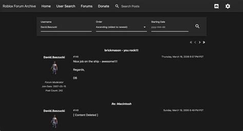Opt-Out of Search on the Roblox Forum Archive : r/roblox