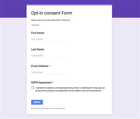 Opt-in permissions