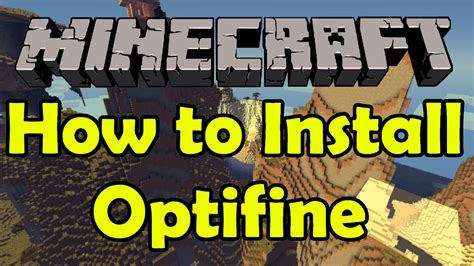 Optifine install tutorial