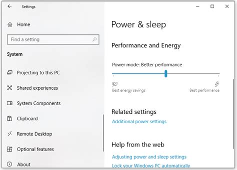 Optimize Your Settings