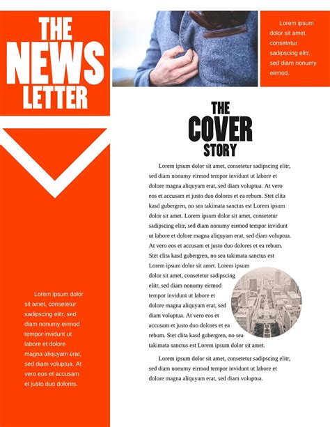 Free Newsletter Template Free Word Templates