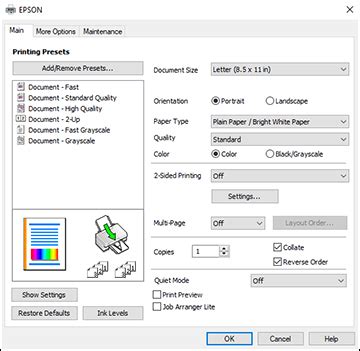 Optimizing Quality: Paper and Printer Settings