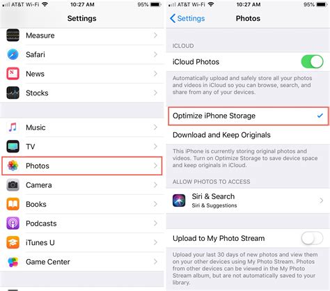 Optimizing Storage with iCloud Photos