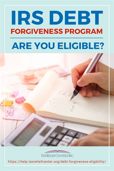 Options Available Through the IRS Debt Forgiveness Program