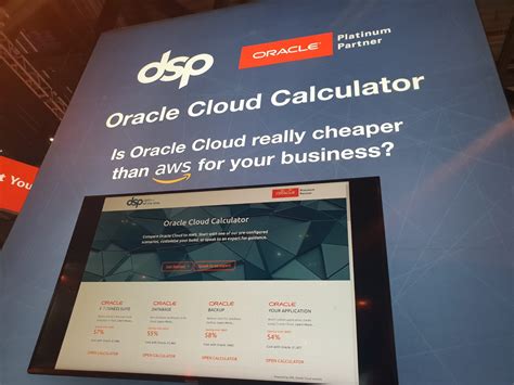 Oracle Cloud Calculator