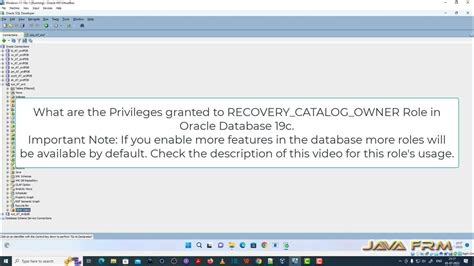 Oracle List Users With Role Recovery Catalog Owner