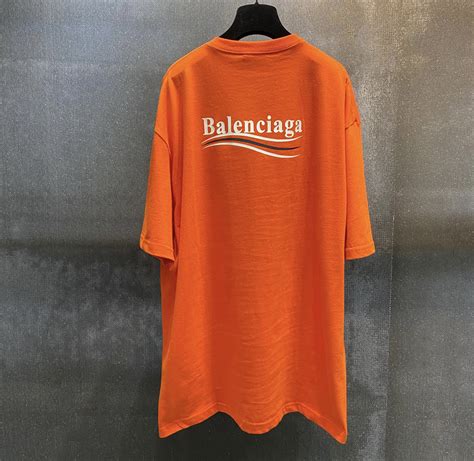 Orange Balenciaga Shirt