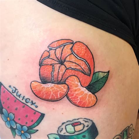 Orange Fruit Tattoo