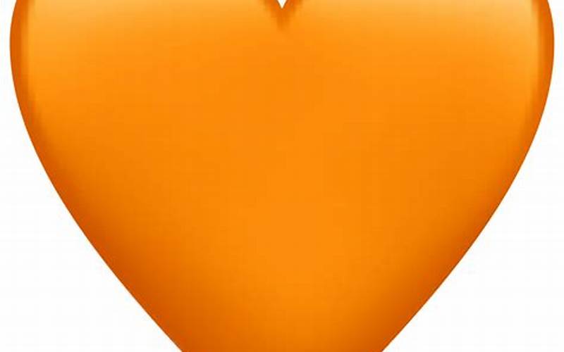Orange Heart Emoji
