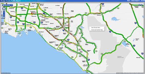 Orange County Freeway Map Map Of West