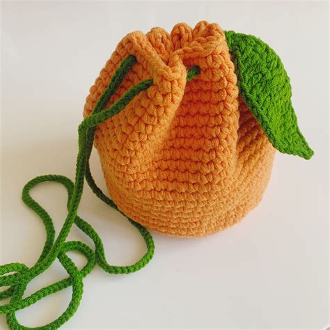 Orange Crochet Bag