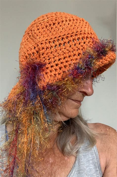 Orange Crochet Hat