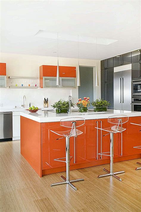 Orange Kitchen Ideas for Fresh, Contemporary Kitchen DIY Home Art