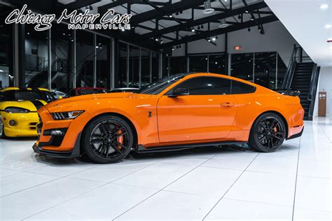 Orange Mustang Car