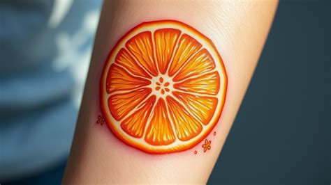 Orange Slice Tattoo