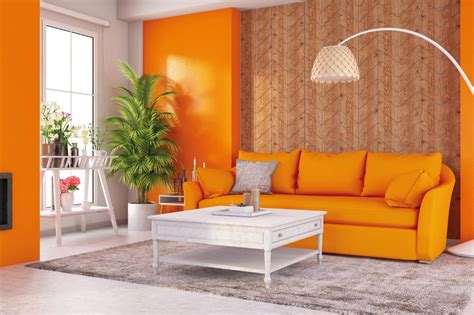 Orange Sofa Set