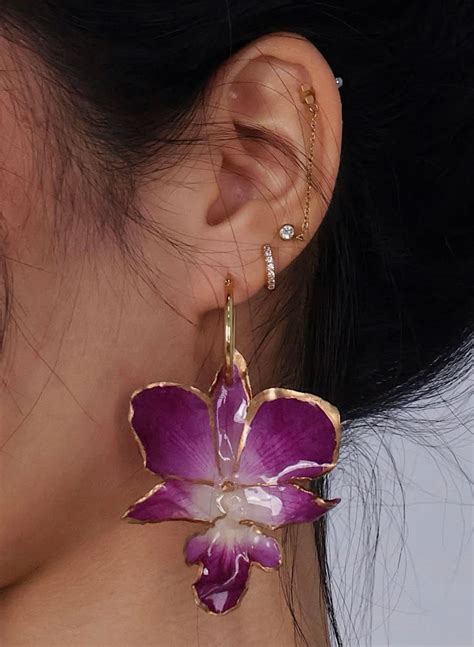 Orchid Earrings