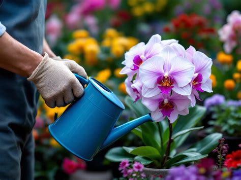 Orchid Flower Watering