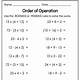 Order Of Operations Printable