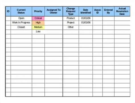 Download Purchase Order Log Template Excel PDF RTF Word