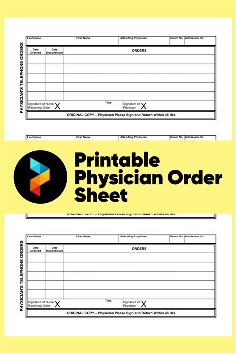 Blank Physician Order Form Fill Online, Printable, Fillable, Blank