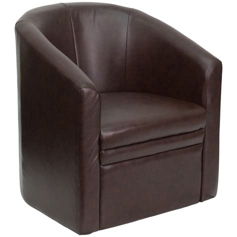 Order Leather Barrel Chairs Swivel
