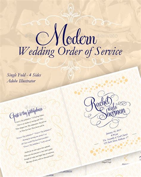 Wedding Order of Service Templates hitched.co.uk