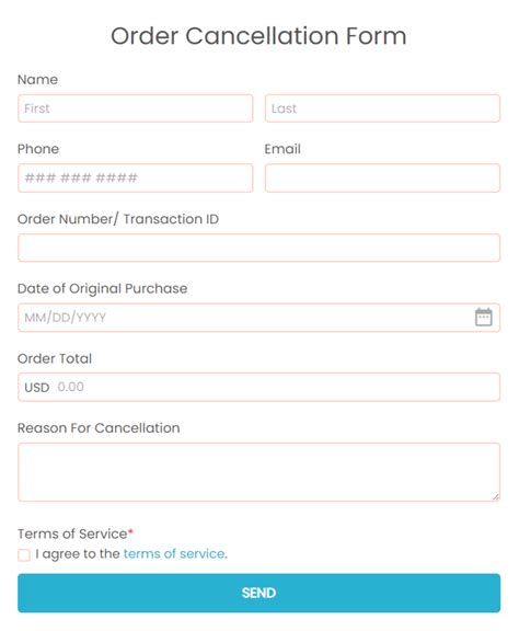 RSPB Shop Order Cancellations