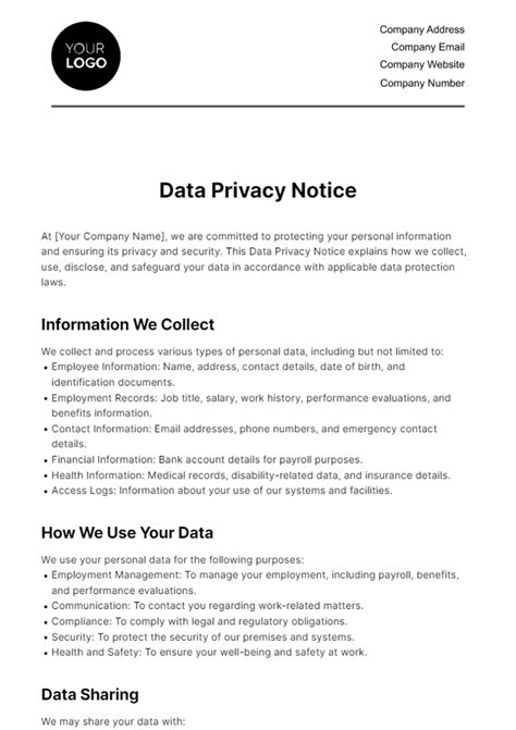 14+ Privacy Policy Templates PDF, DOC
