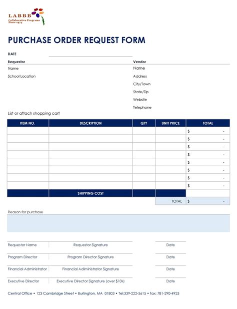 11 Purchase Order Template Excel Sample Templates