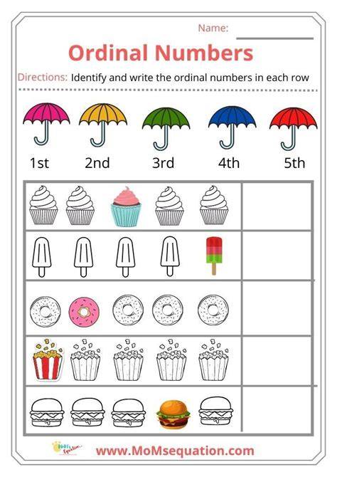 Ordinal Number Activities
