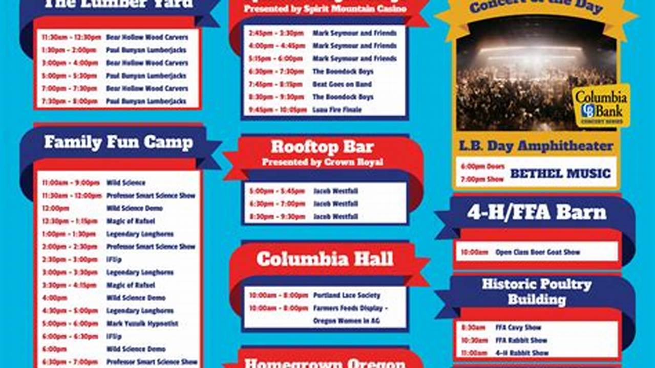 Oregon State Fair 2024 Concert Schedule