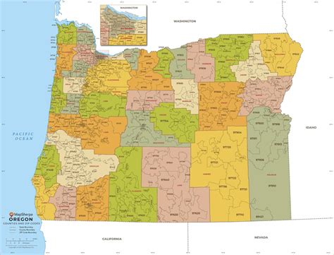 Oregon Zip Code Maps Free Oregon Zip Code Maps