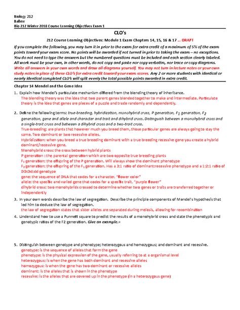 Oregon State University Bi 212 Course Catalog