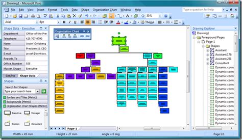 Org Chart Software Visio